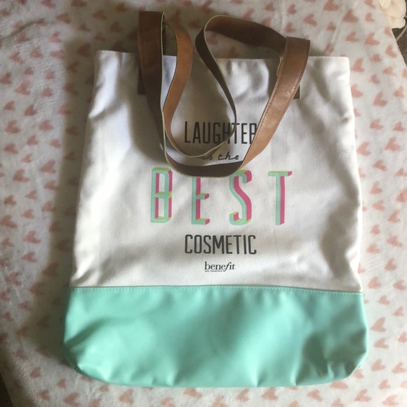 Benefit Handbags - Laughter is the best cosmetic tote bag by Benefit Benefit Handbags - Laughter is the best cosmetic tote bag by Benefit